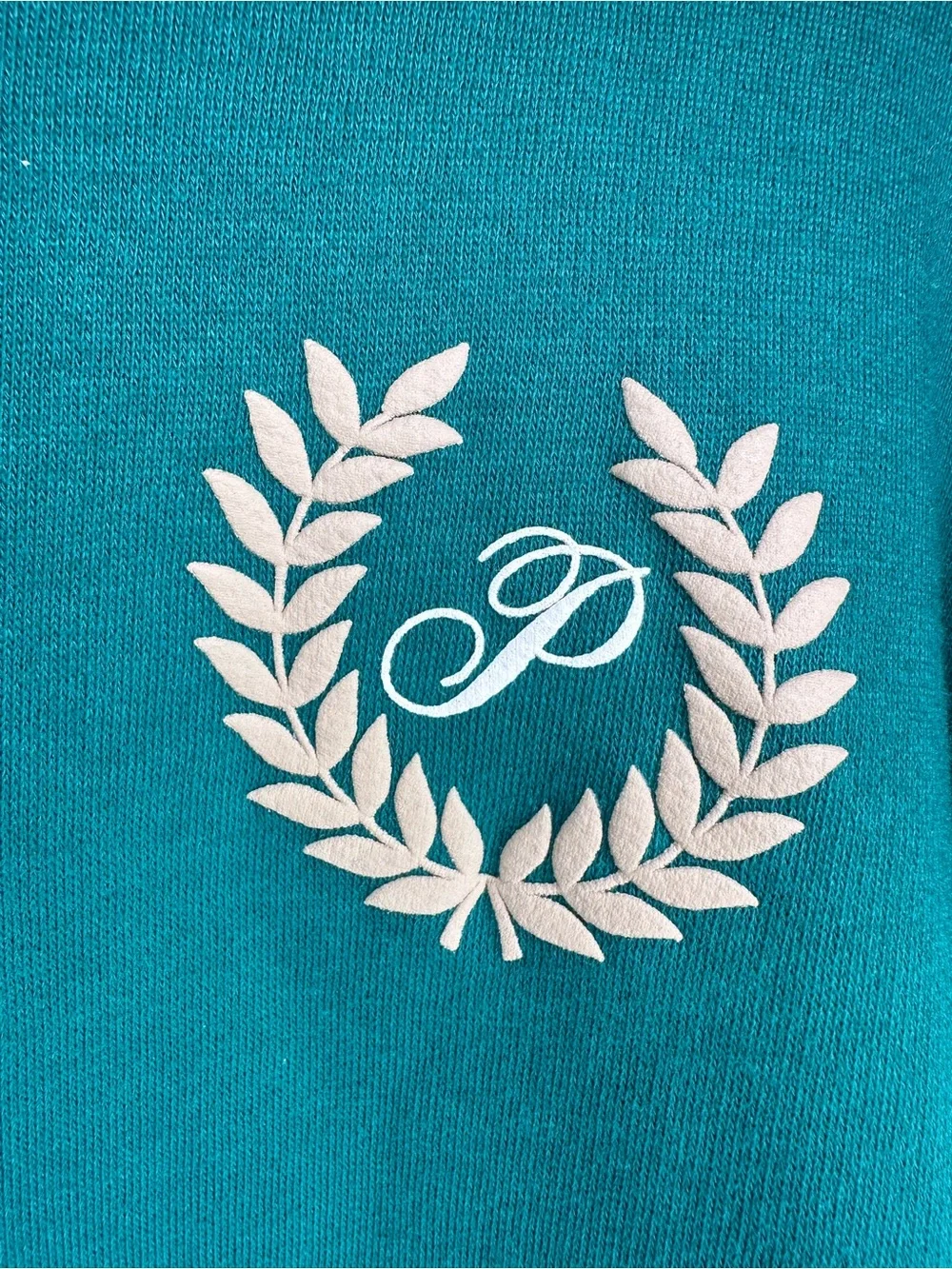 PINK Cropped hoodie (green)